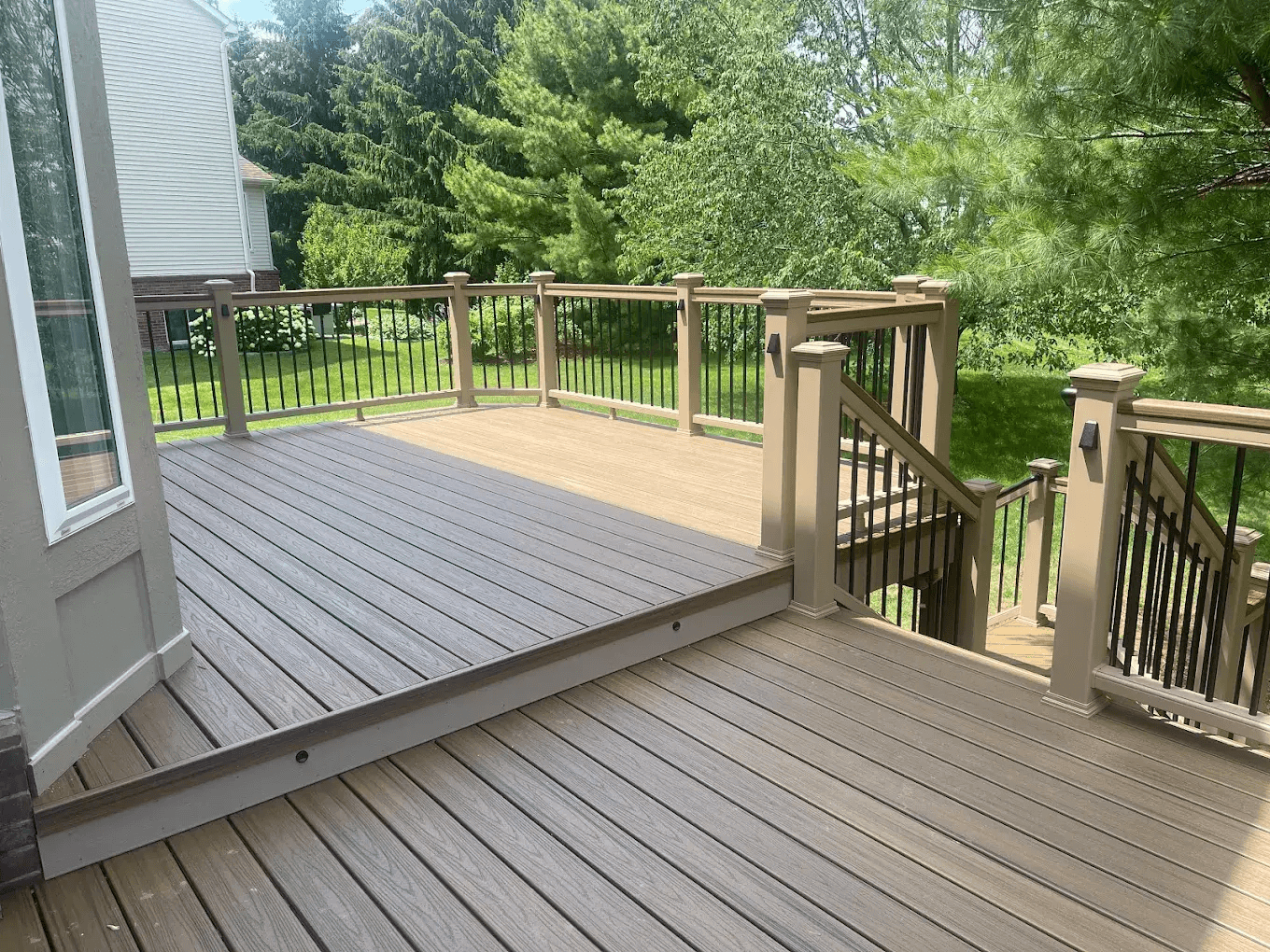 multi-level deck installation